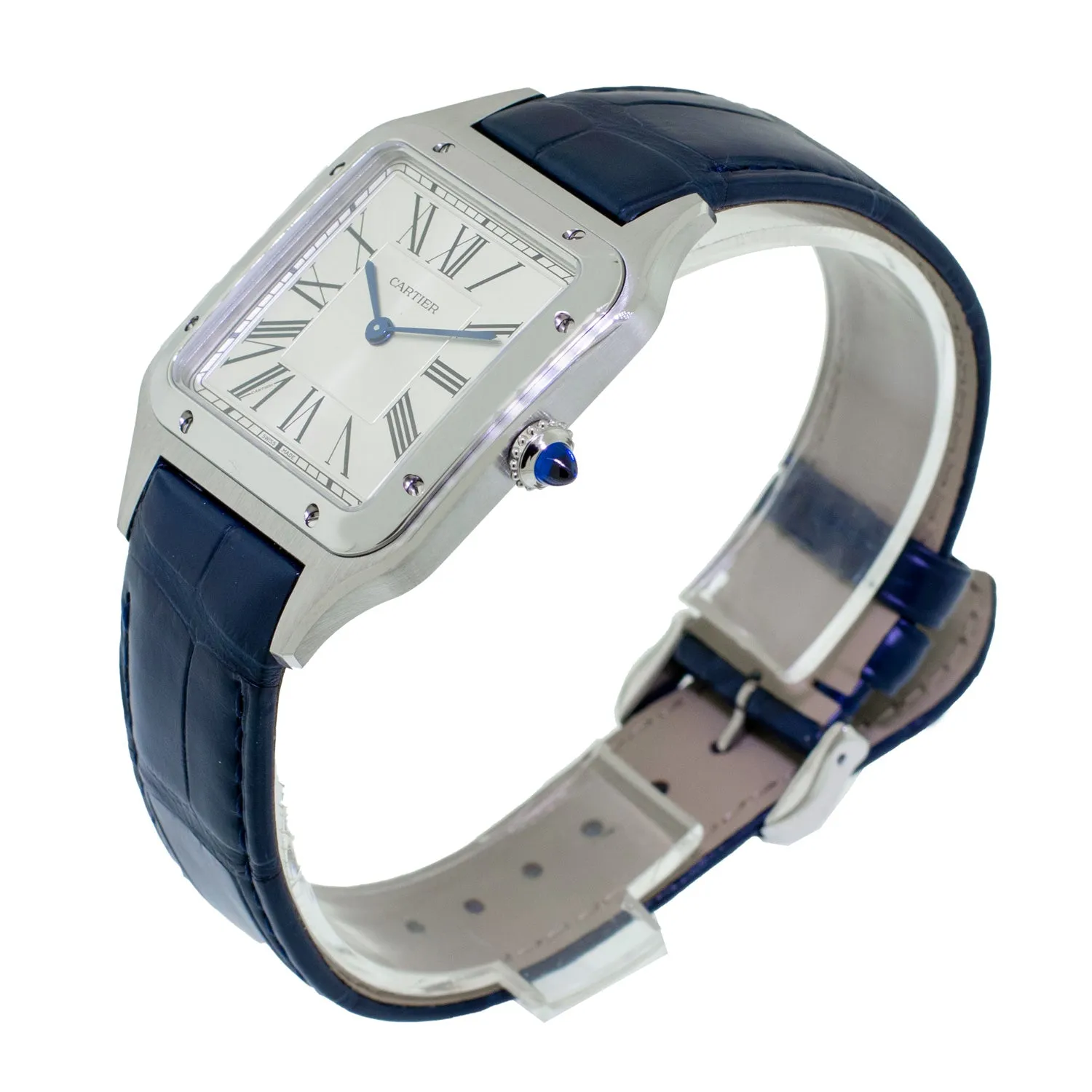 Cartier Santos - Dumont 31.4mm Steel Silver Dial WSSA0022