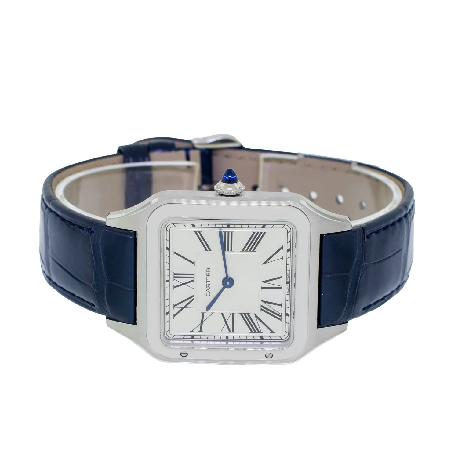 Cartier Santos - Dumont 31.4mm Steel Silver Dial WSSA0022