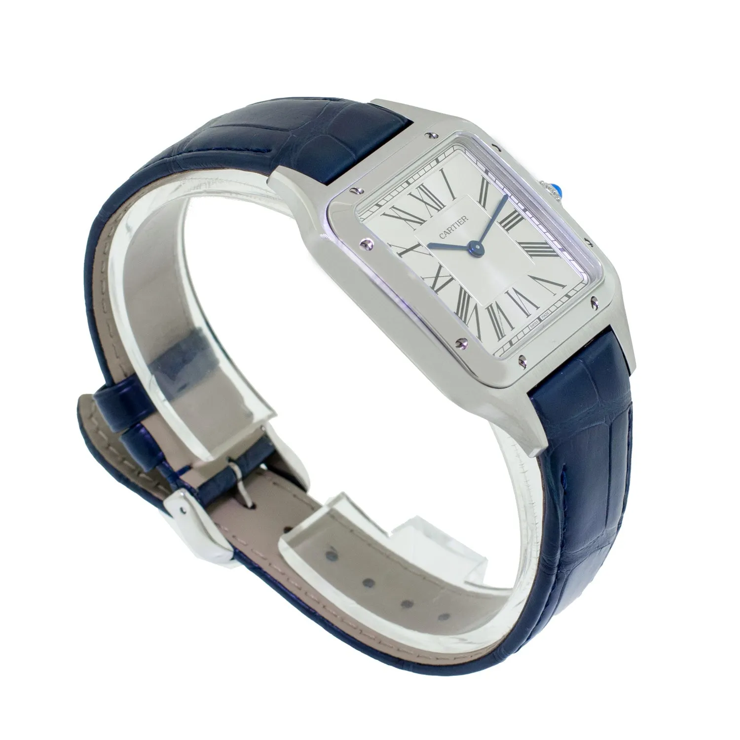Cartier Santos - Dumont 31.4mm Steel Silver Dial WSSA0022