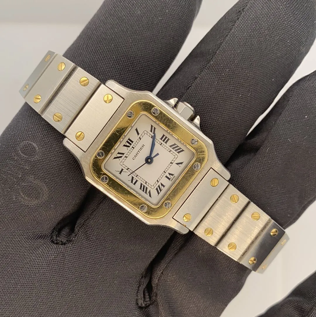 Cartier Santos Galbee Two Tone Ladies Watch