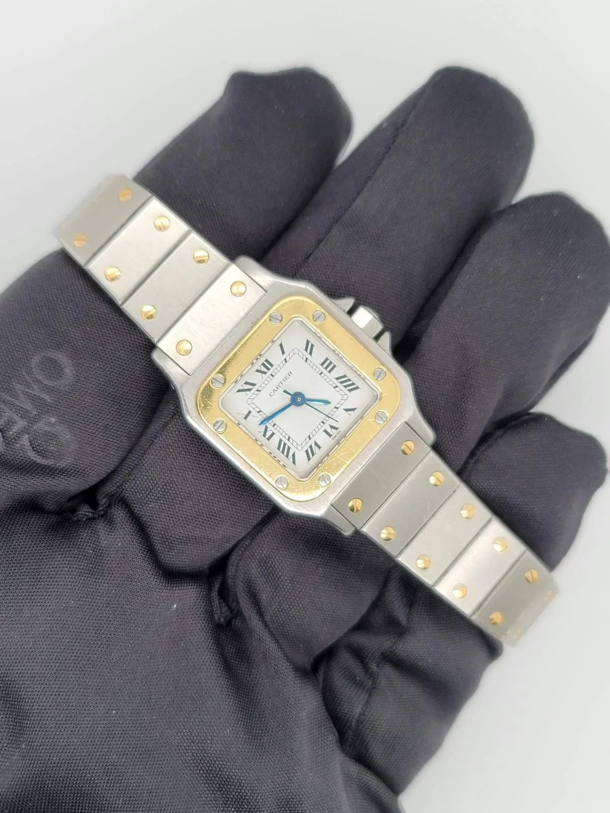 Cartier Santos Galbee Two Tone Ladies Watch