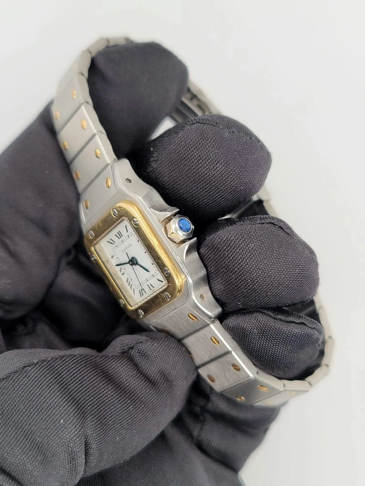 Cartier Santos Galbee Two Tone Ladies Watch