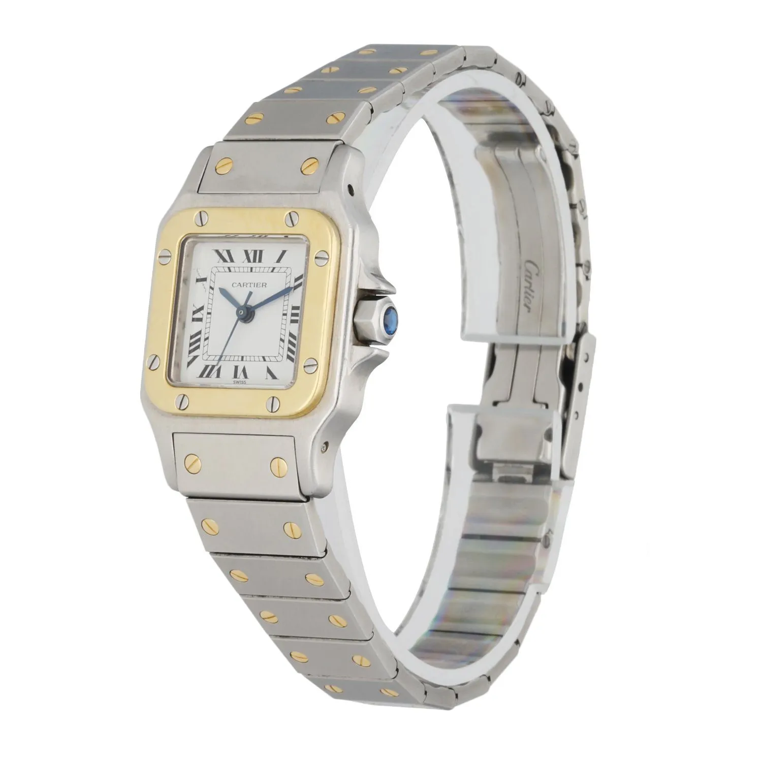 Cartier Santos Galbee Two Tone Ladies Watch