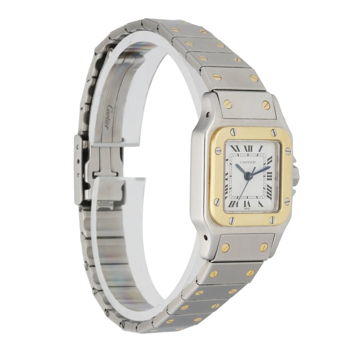 Cartier Santos Galbee Two Tone Ladies Watch