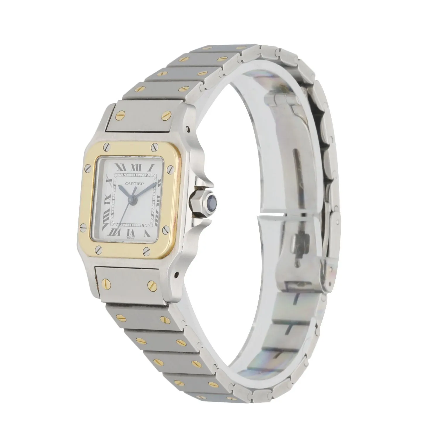 Cartier Santos Galbee Two Tone Ladies Watch