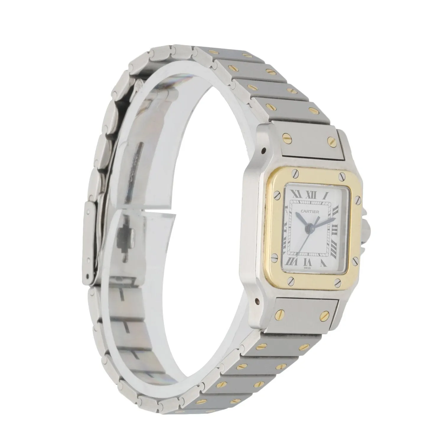 Cartier Santos Galbee Two Tone Ladies Watch