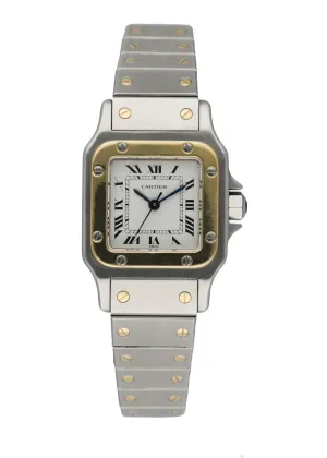 Cartier Santos Galbee Two Tone Ladies Watch