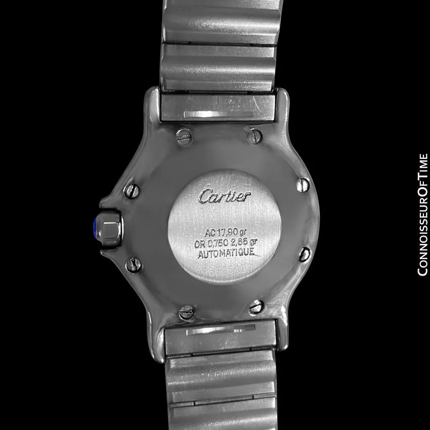 Cartier Santos Octagon Mens Unisex Watch, Automatic - Stainless Steel & 18K Gold
