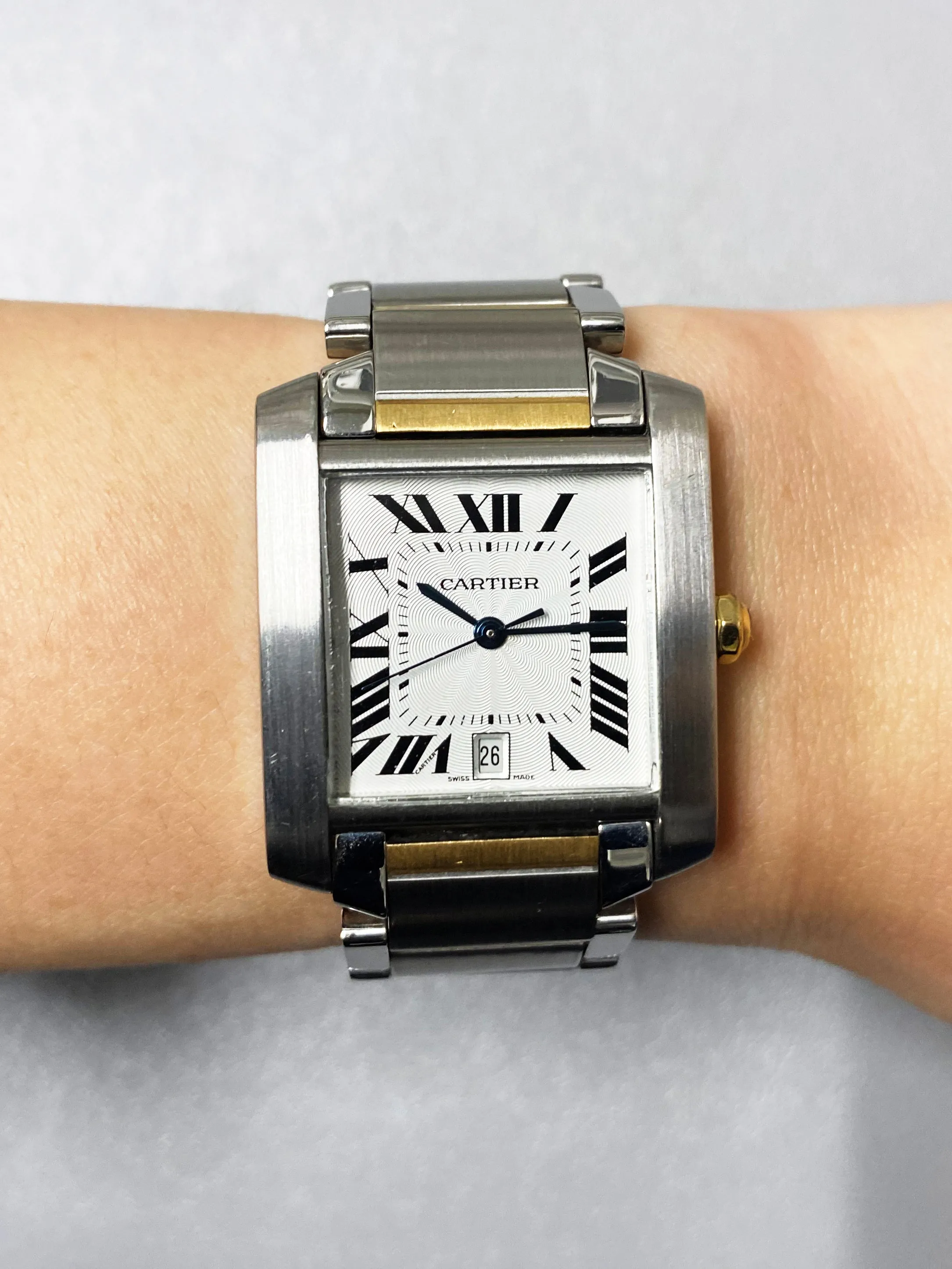 Cartier Tank Francaise 2302  Two Tone Automatic Large Men's Watch