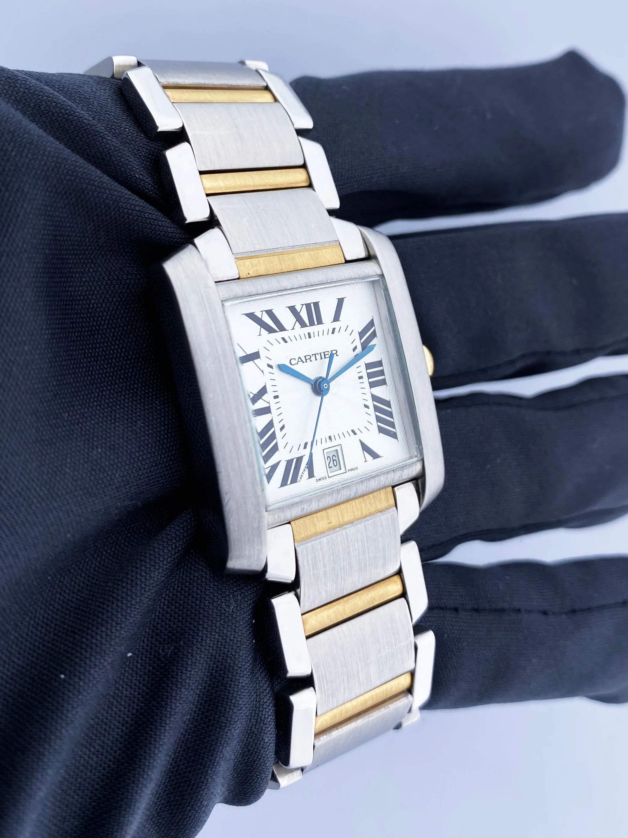 Cartier Tank Francaise 2302  Two Tone Automatic Large Men's Watch