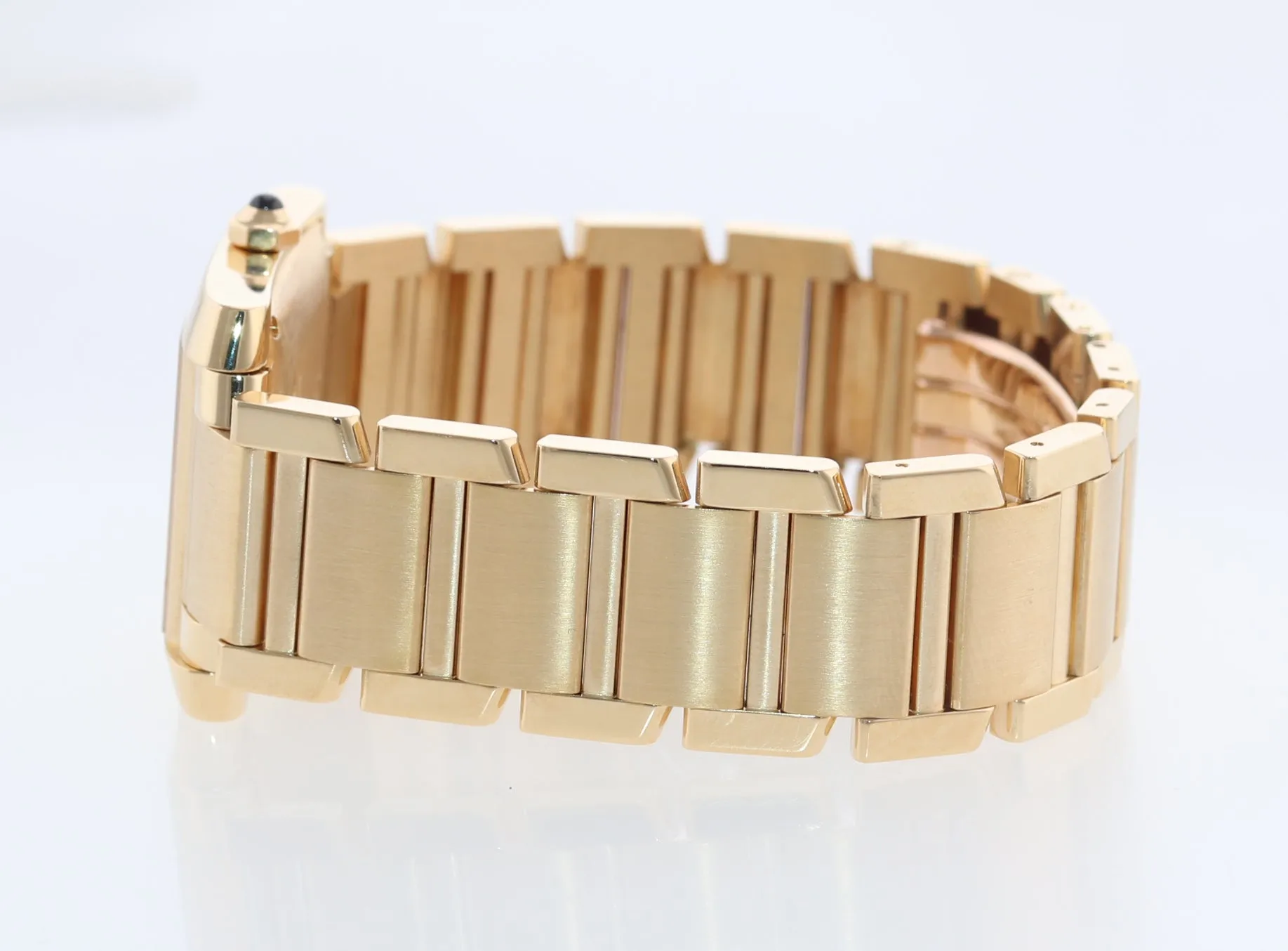 Cartier Tank Francaise W5000156 1840 18K Yellow Gold 28x32mm Automatic Watch
