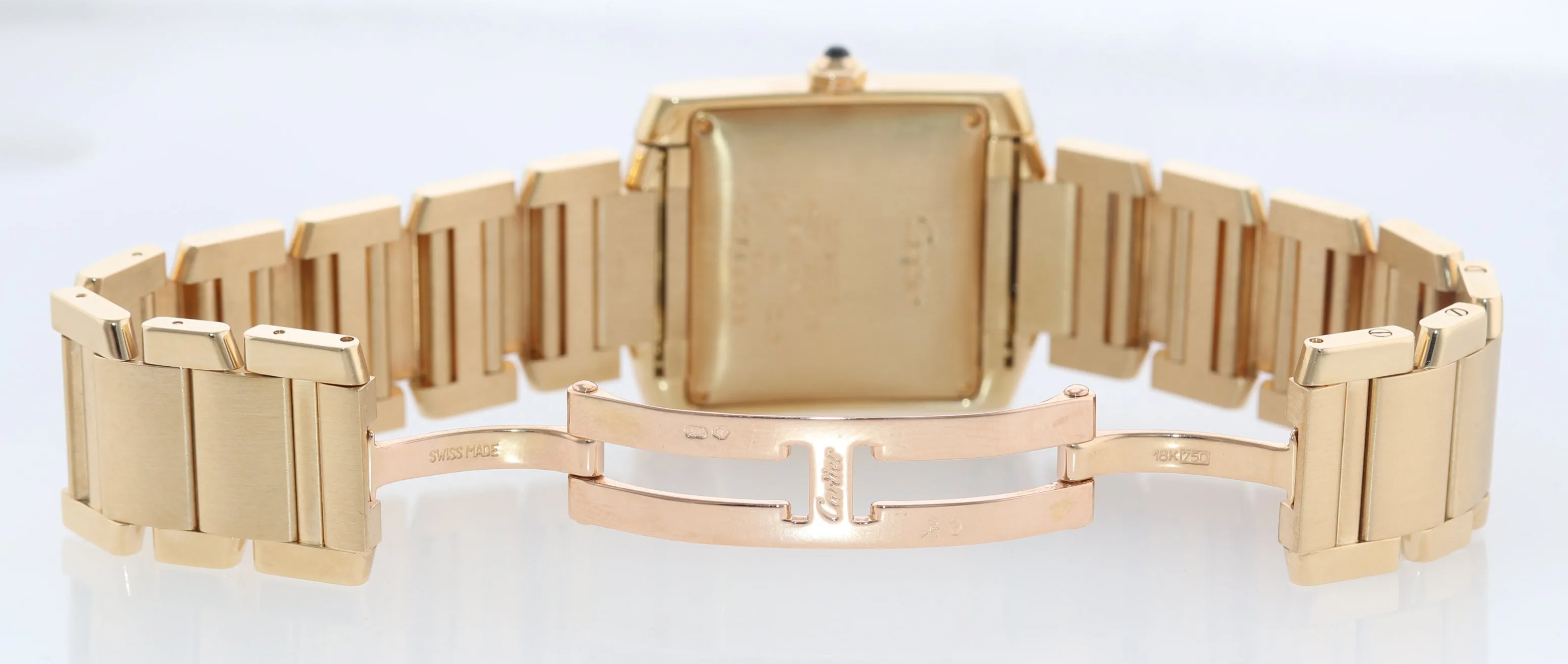 Cartier Tank Francaise W5000156 1840 18K Yellow Gold 28x32mm Automatic Watch
