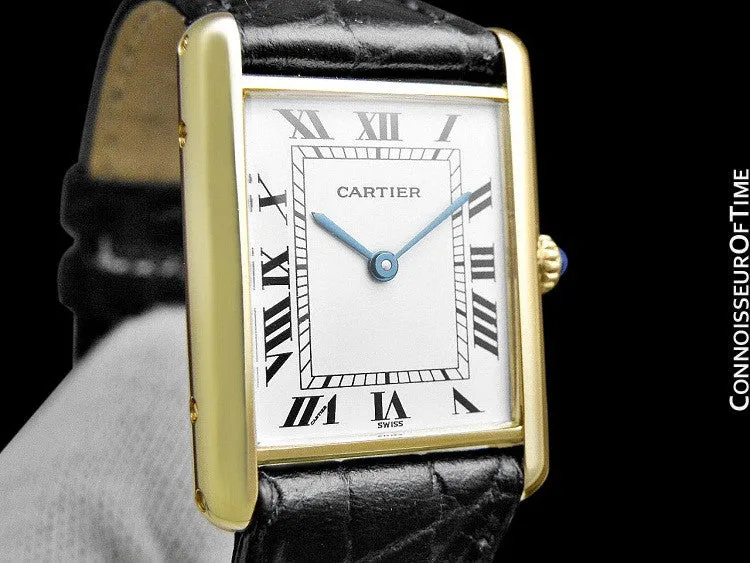 Cartier Tank Louis Mens (Midsize) Watch - Solid 18K Gold