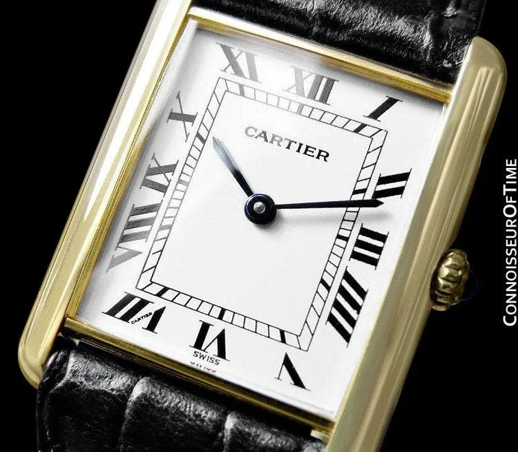 Cartier Tank Louis Mens (Midsize) Watch - Solid 18K Gold