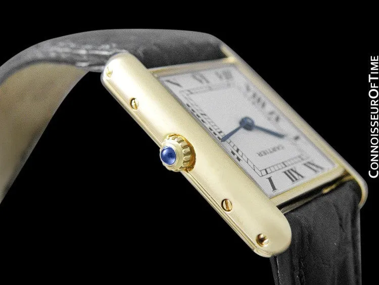 Cartier Tank Louis Mens (Midsize) Watch - Solid 18K Gold