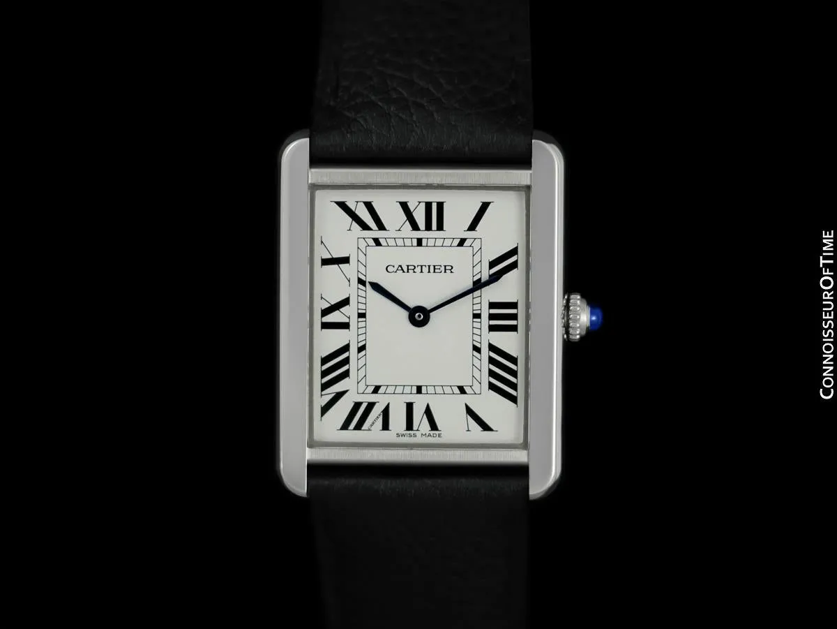 Cartier Tank Solo Large Mens Stainless Steel W5200003 Watch - *New*