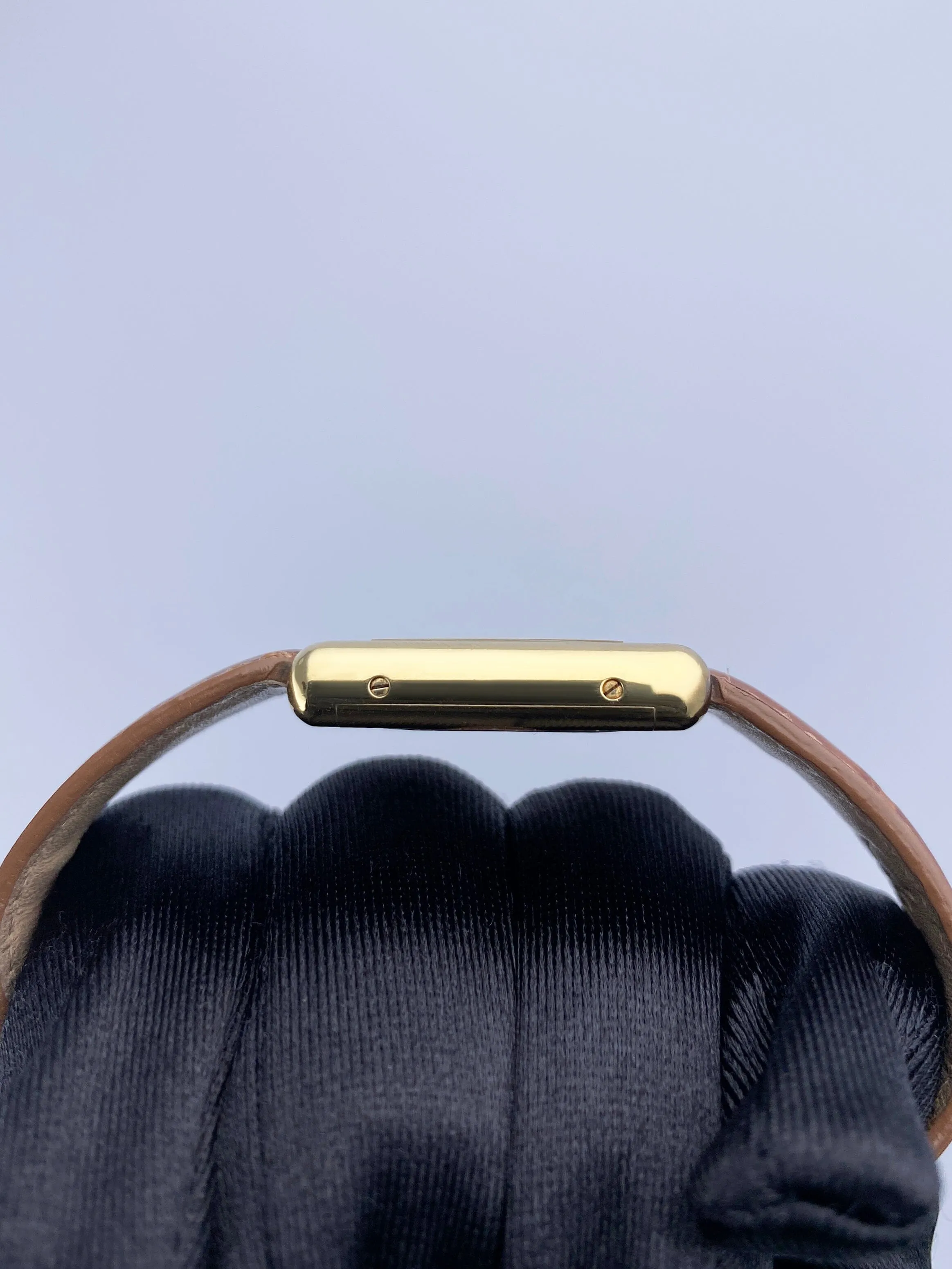 Cartier Vermeil Tank Must 925 18K Yellow Gold Ladies Watch