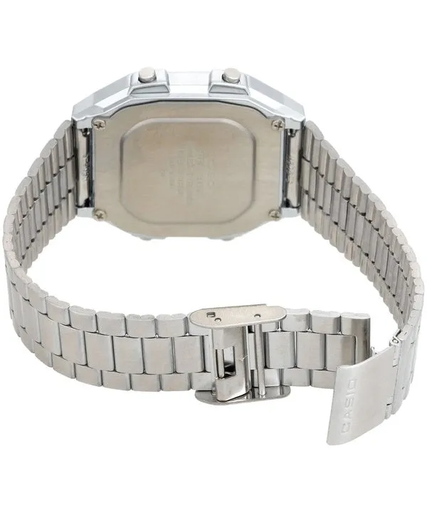 Casio Digital Stainless Steel Alarm Chrono Dual Time A178WA-1ADF A178WA-1A Mens Watch