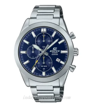 Casio Edifice Men's Watch EFB-710D-2A Standard Chronograph Stainless Steel Band Sapphire Crystal