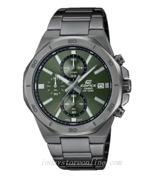 Casio Edifice  Men's Watch EFV-640DC-3A Standard Chronograph Stainless Steel Band Mineral Glass