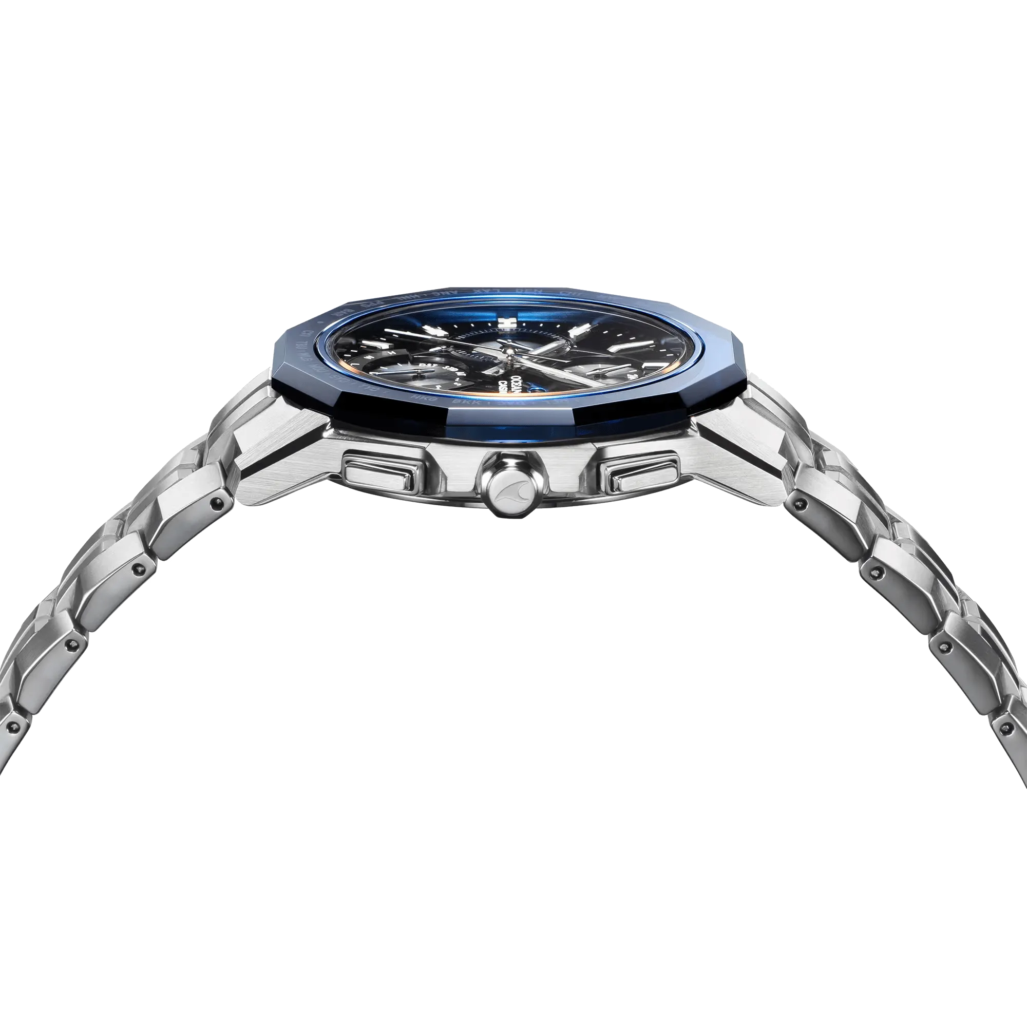 Casio Oceanus Manta Black-Blue 42.5mm Titanium Men's Watch OCWS6000-1A
