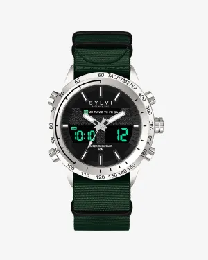 Certified Imperfect Hawk Silver Army Green Nylon