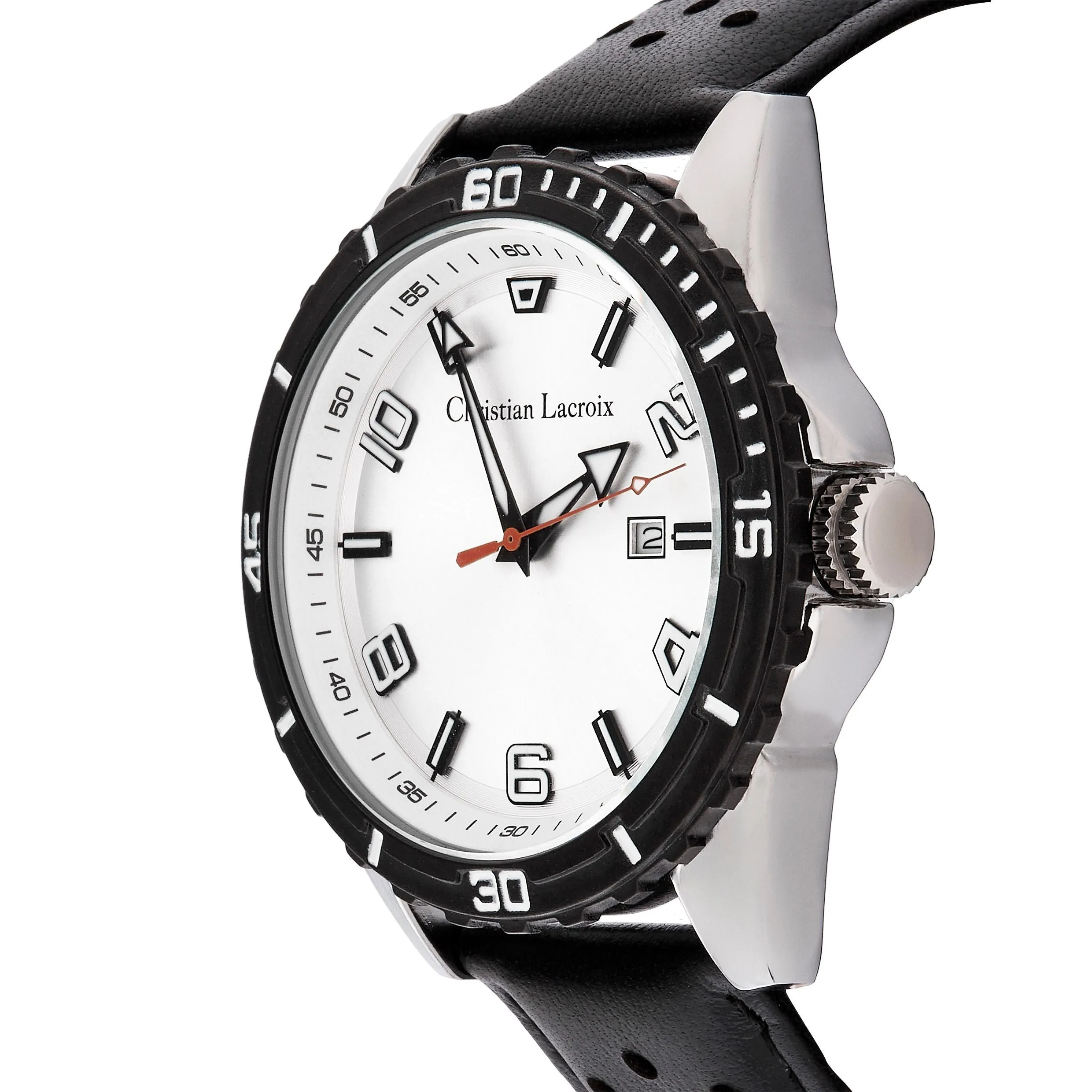CHRISTIAN LACROIX LMD489A - Date watch Sol Black & Chrome