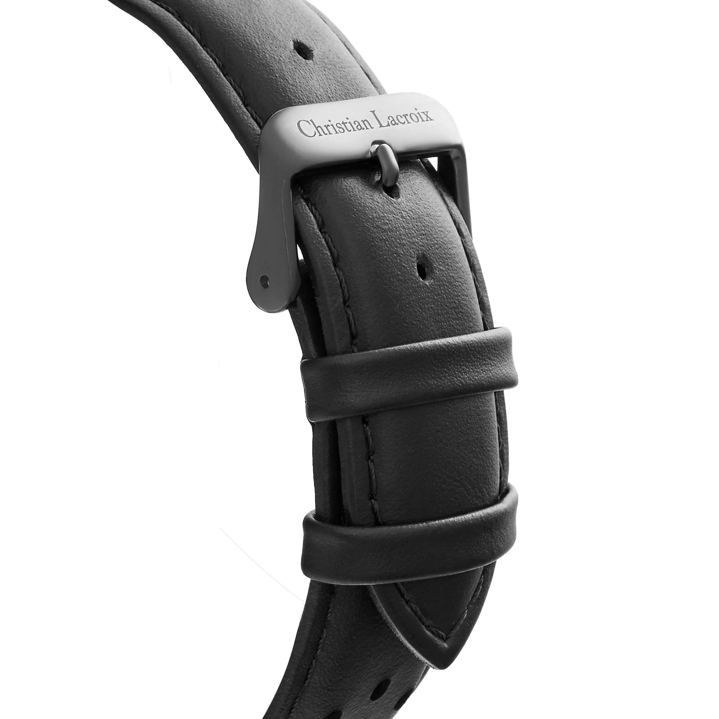 CHRISTIAN LACROIX LMD489A - Date watch Sol Black & Chrome