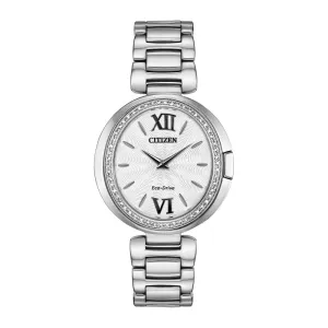 Citizen Capella Ladies Eco Drive Stainless Steel and Diamond Watch