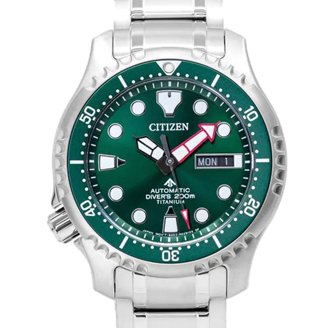 Citizen Promaster Aqualand Super Titanium NY0100-50X Green Dial Dive Watch