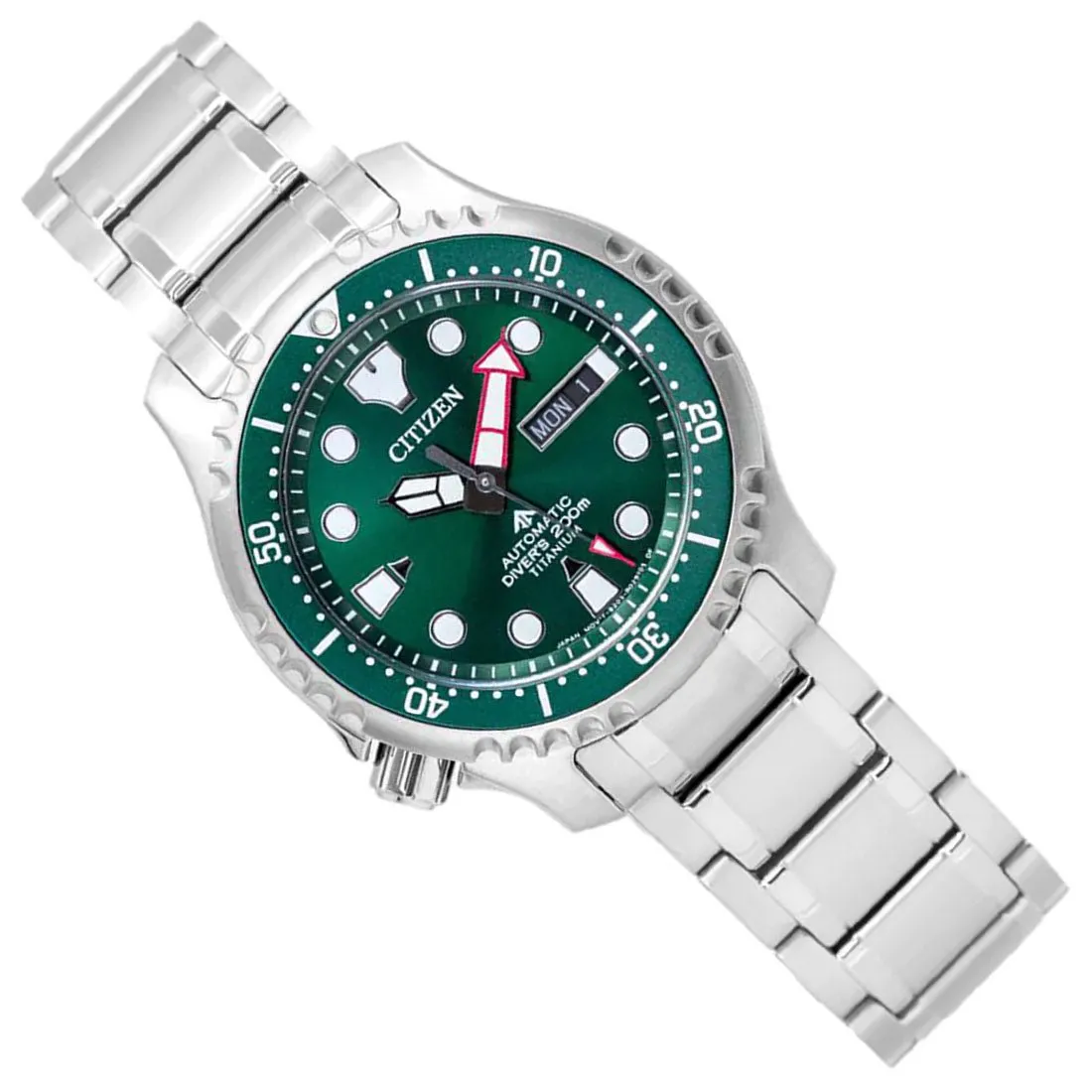 Citizen Promaster Aqualand Super Titanium NY0100-50X Green Dial Dive Watch