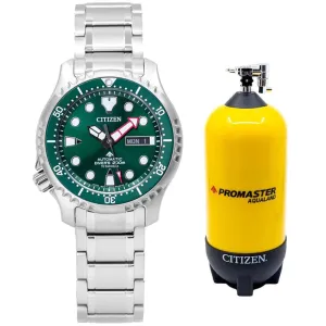 Citizen Promaster Aqualand Super Titanium NY0100-50X Green Dial Dive Watch