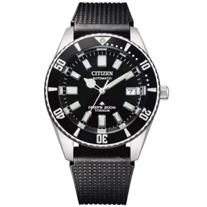 Citizen Promaster Marine Titanium NB6021-17E Diving Mechanical Black Rubber Watch