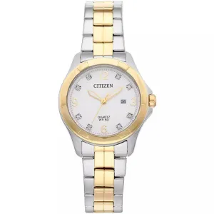 Citizen Women's Crystal Two-Tone Stainless-Steel Watch EU6084-57A