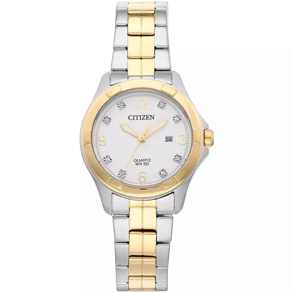 Citizen Women's Crystal Two-Tone Stainless-Steel Watch EU6084-57A