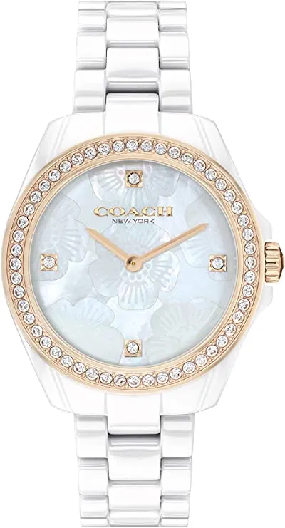 Coach Preston Quartz Mother of Pearl Dial Ladies Watch 14503662