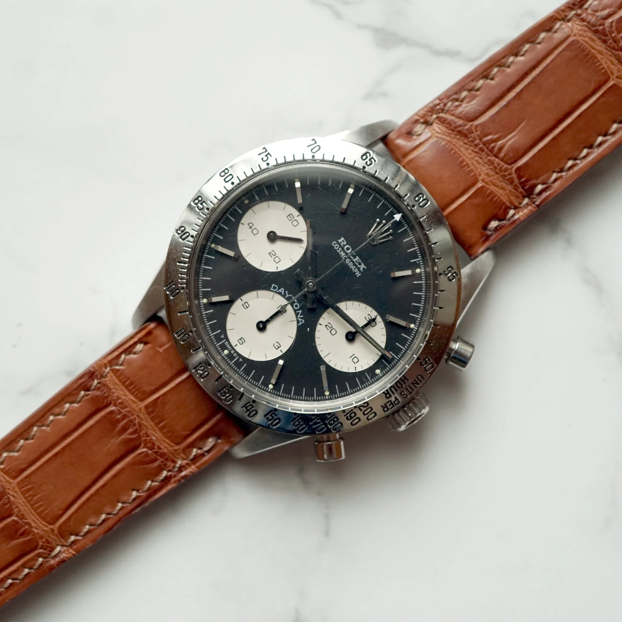COGNAC TAN CUSTOM MADE CROCODILE STRAP