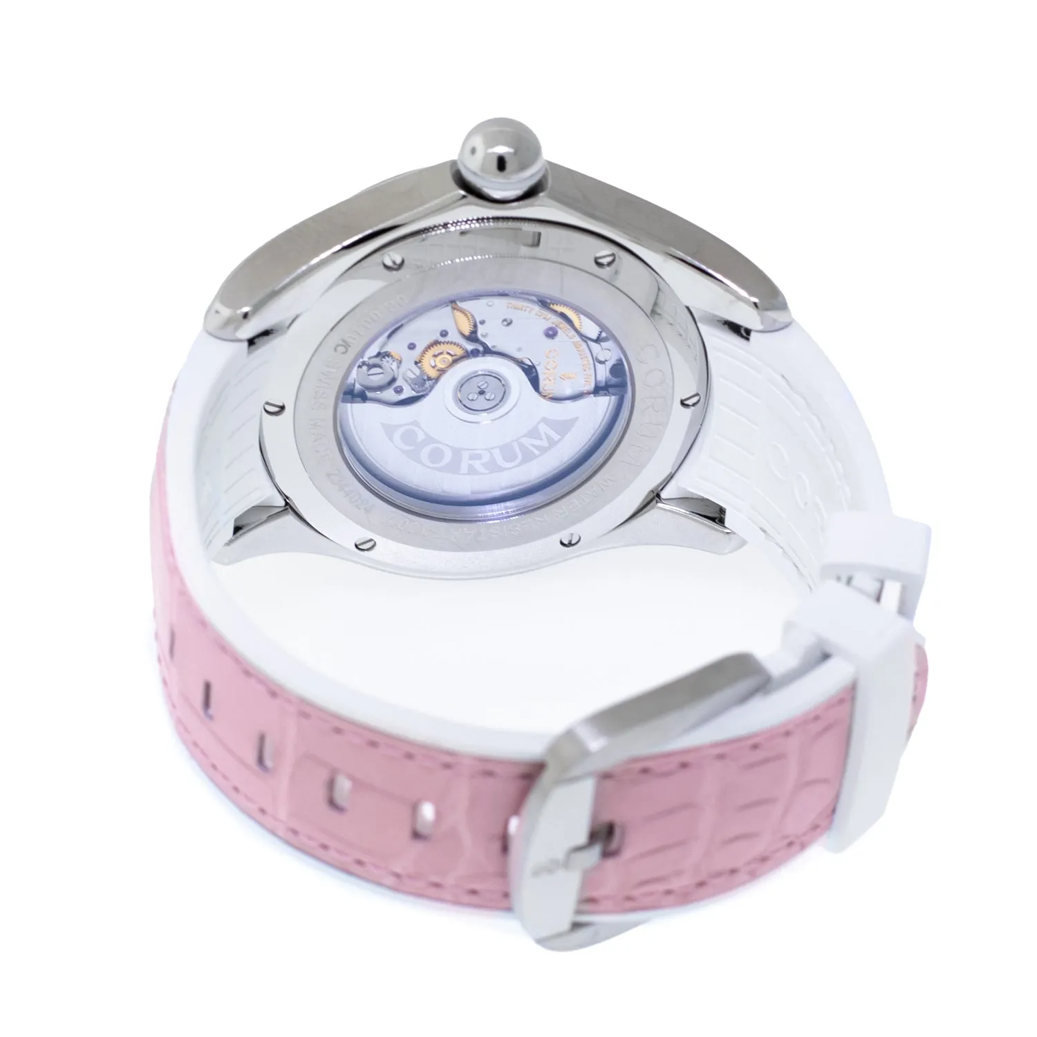 Corum Bubble 42mm Pink MOP Arabic Dial L295/03048
