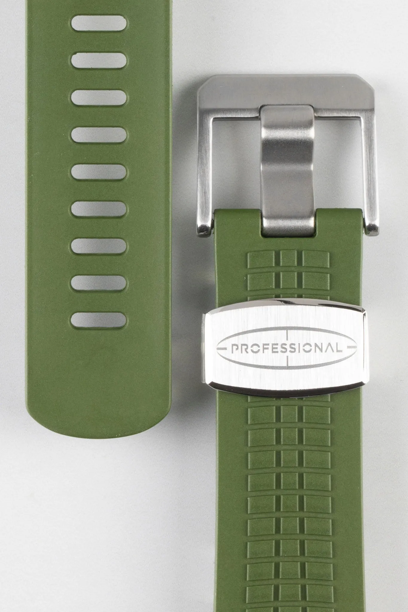 CRAFTER BLUE CB11 'Aquanaut' Rubber Watch Strap for Seiko 5 Sports Series – GREEN