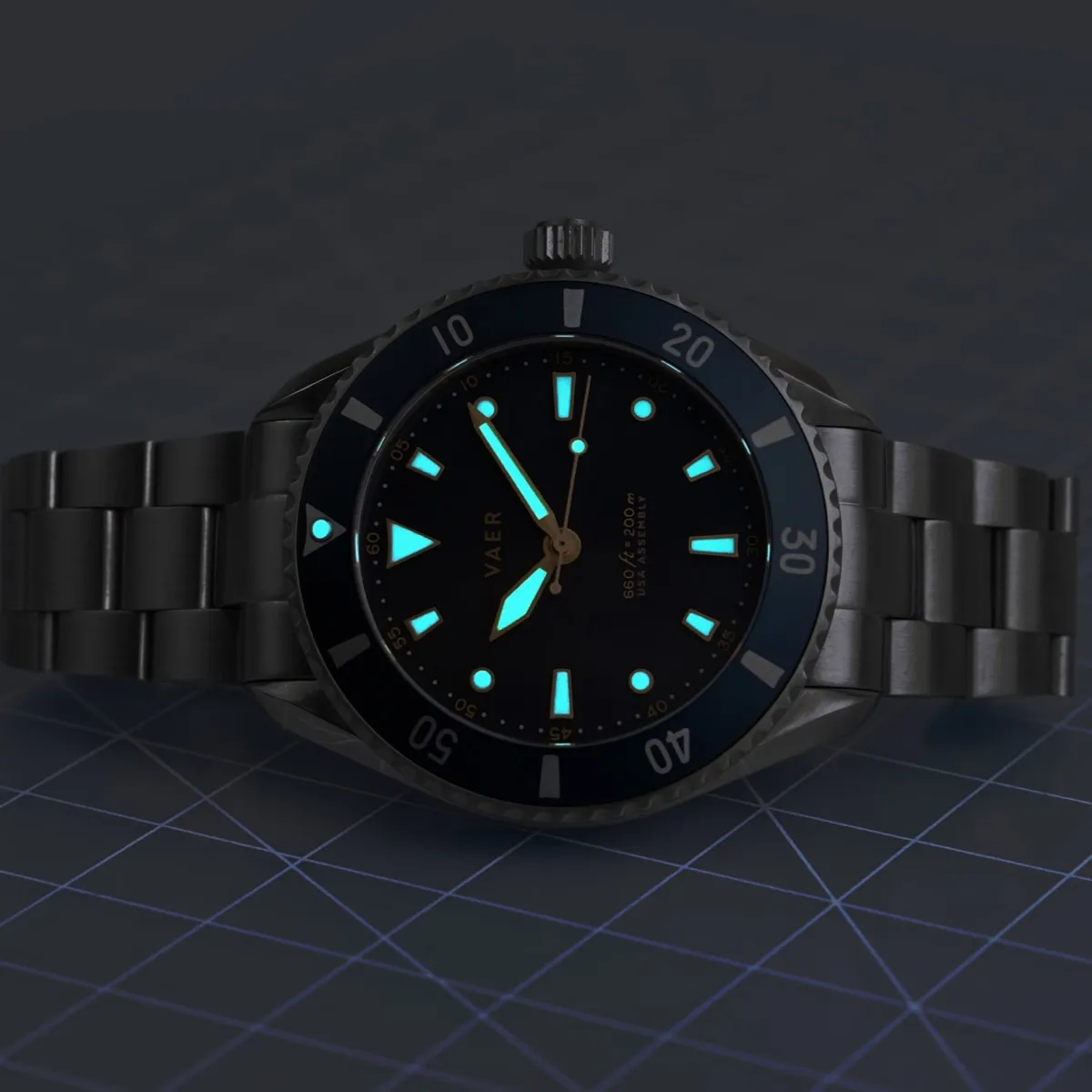 D5 Meridian Navy - USA Auto 39mm