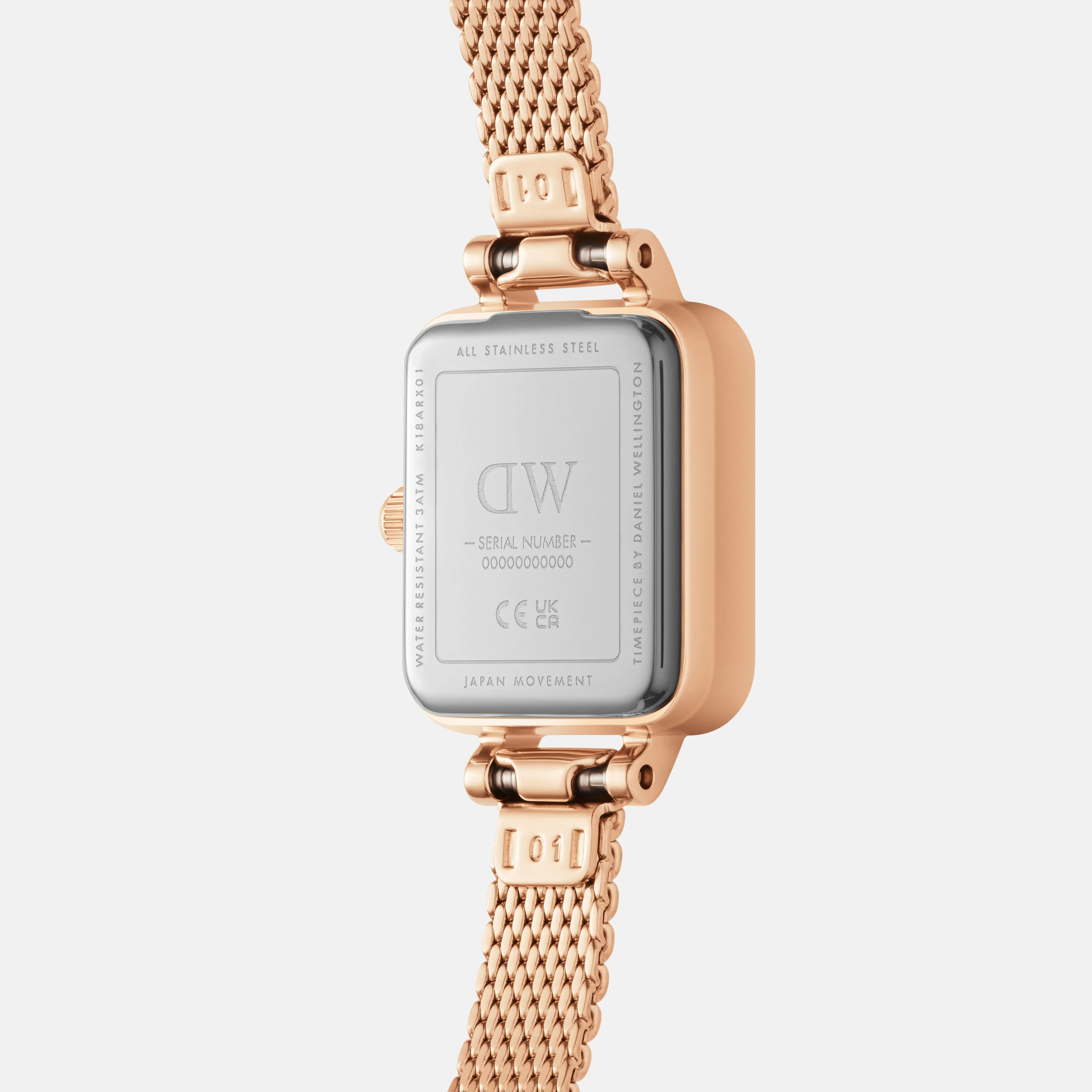 Daniel Wellington Quadro Mini 15x18 Melrose RG White Watch