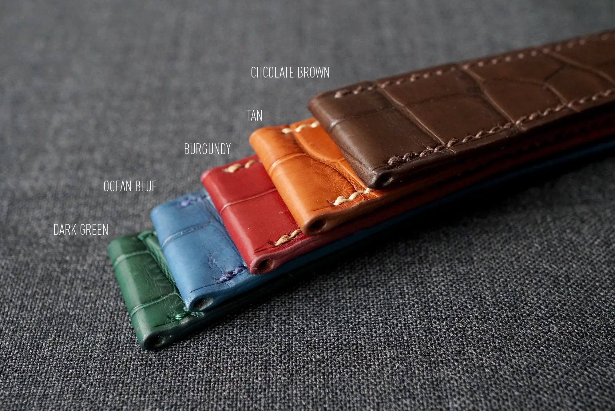 DARK BROWN CUSTOM MADE CROCODILE STRAP