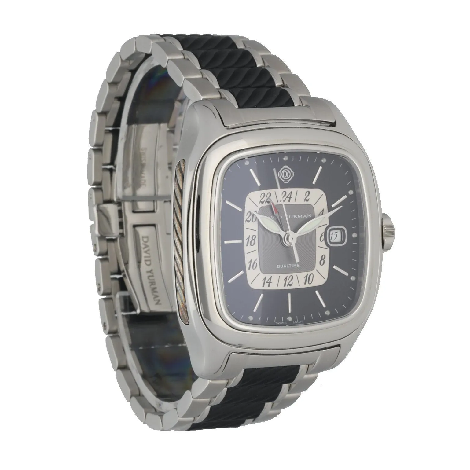 David Yurman T306-DST  Thoroughbred Dual Time Automatic Watch