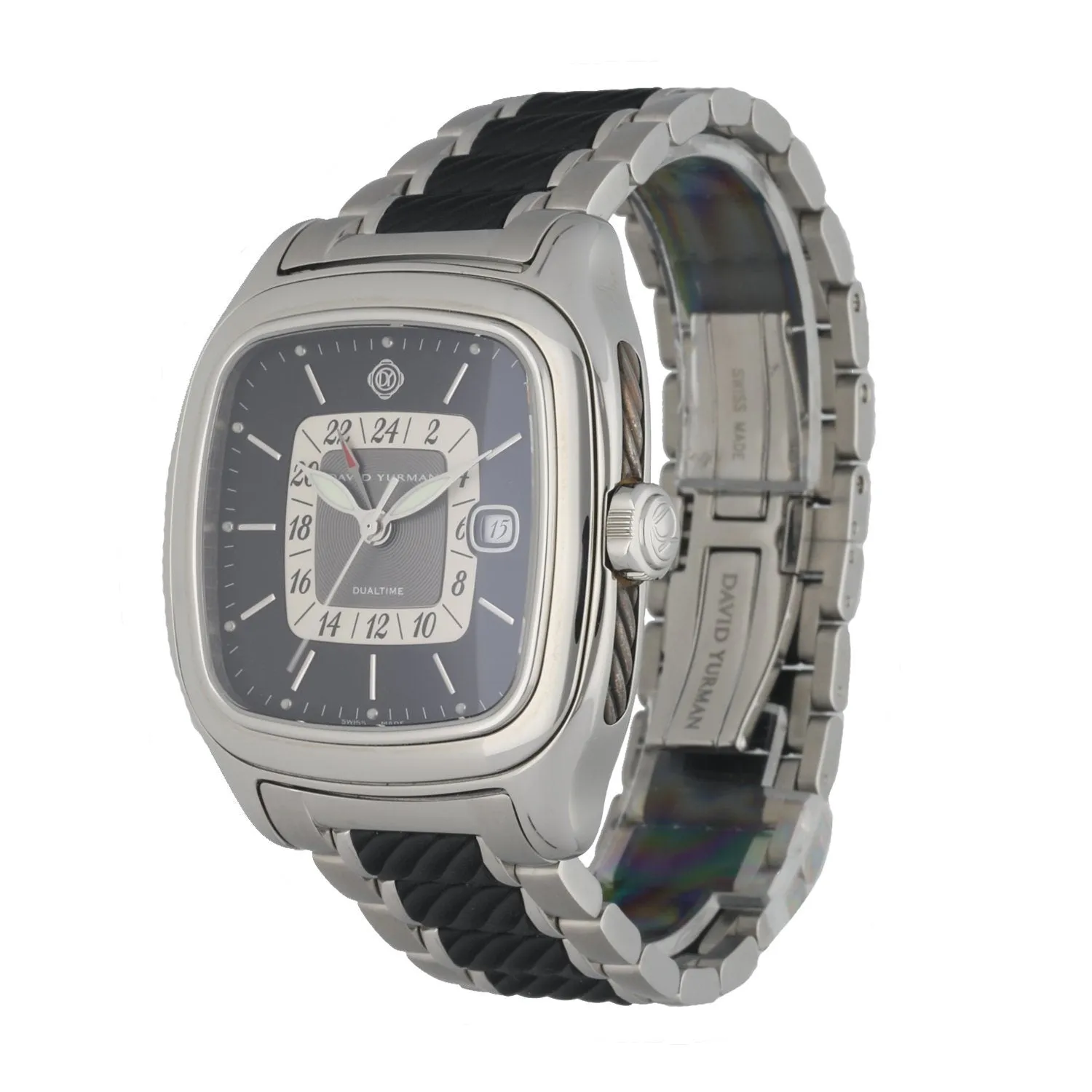 David Yurman T306-DST  Thoroughbred Dual Time Automatic Watch