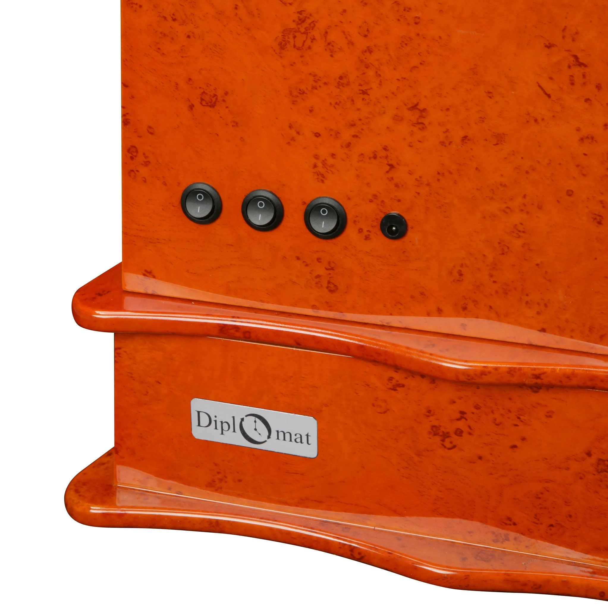 Diplomat Estate Collection Burl Wood Nine Watch Winder