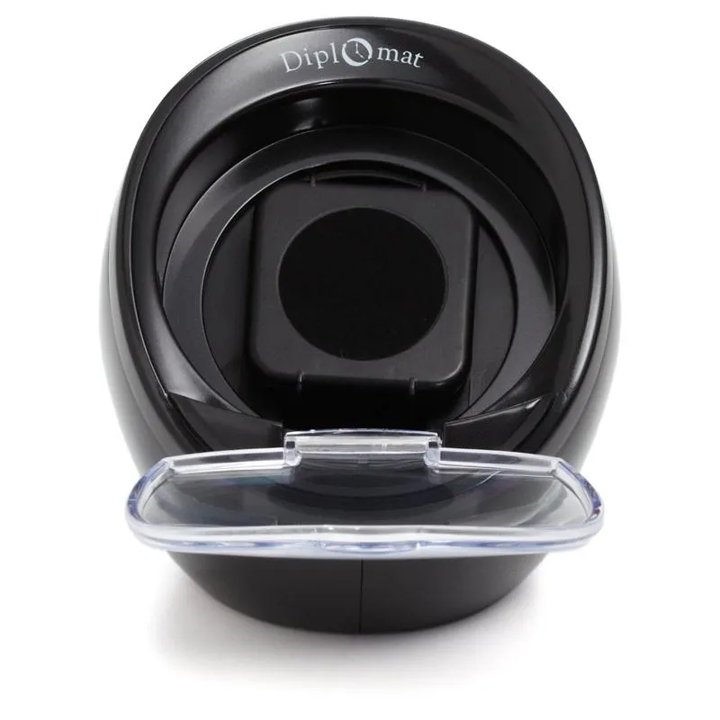 Diplomat Single Watch Winder with Built In IC Timer - Black