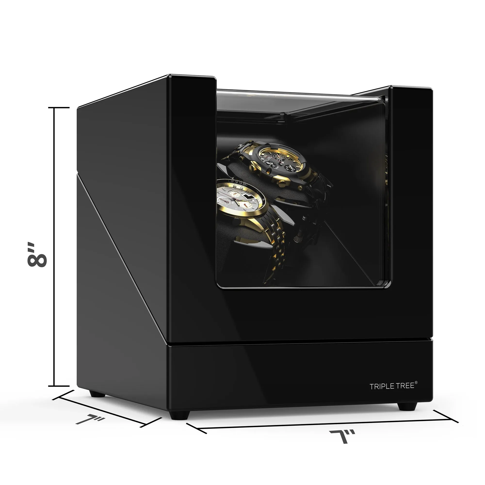 Double Automatic Watch Winder, Newly Upgrade 2021, Black