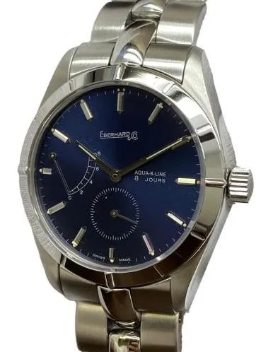 Eberhard 8 Jours Aqua Line 21018 Blue Dial Manual wind Men's Watch