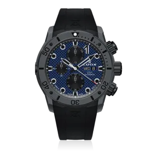 EDOX SWISS MADE 01125-CLNGN-BUNN CO-1 CARBON CHRONOGRAPH AUTOMATIC