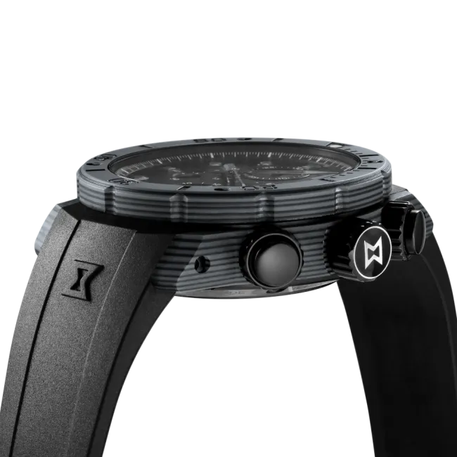 EDOX SWISS MADE 01125-CLNGN-NING CO-1 CARBON CHRONOGRAPH AUTOMATIC